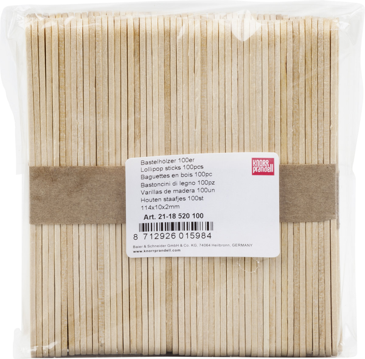 Bastelhölzer 113x10x2mm 100 stück